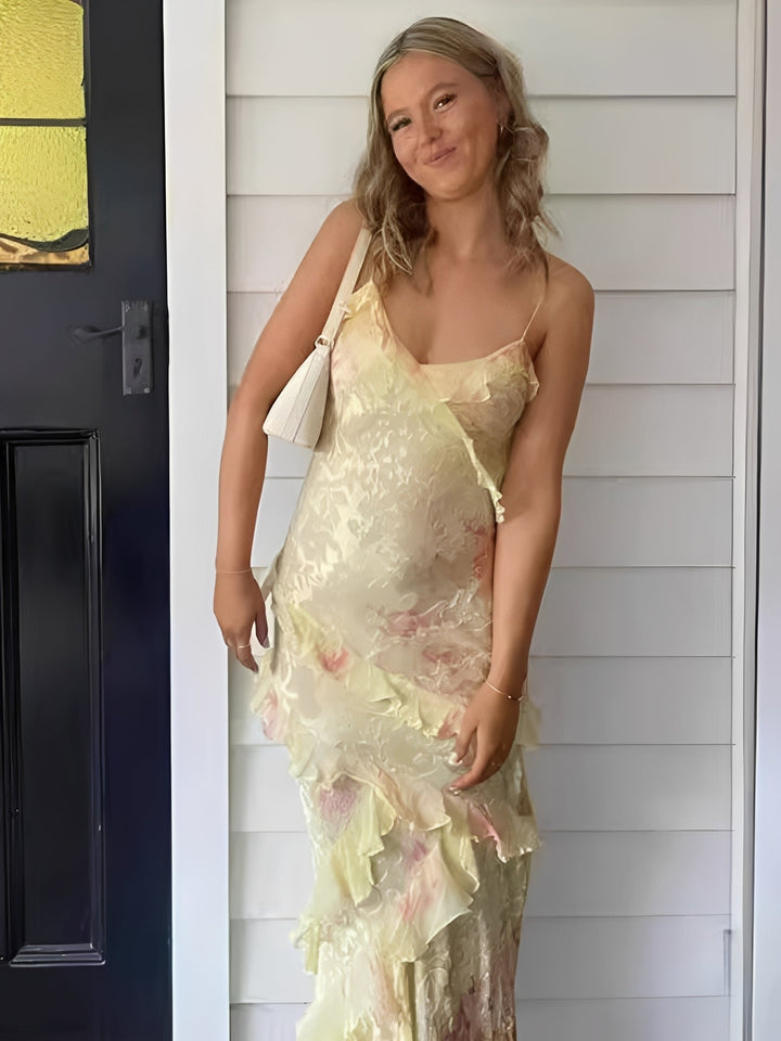 Angela - Élégant robe maxi dos nu pour femmes
