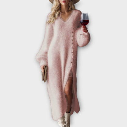 Robe Maxi Élégante en Tricot Doux