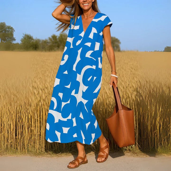 Tatiana™ | Robe Maxi avec Détails Brodés.