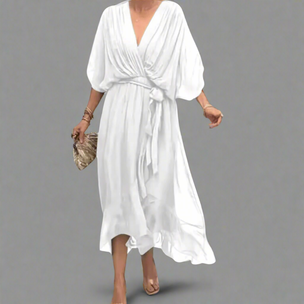 Dorselinde | Robe Maxi Élégante avec Décolleté Féminin