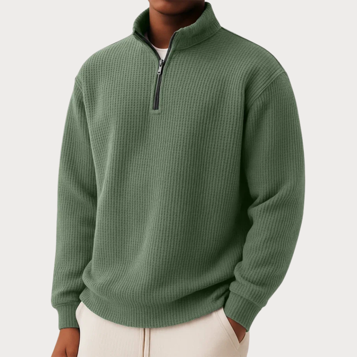 Dean™ | Pull zippé avec confort quotidien et style intemporel