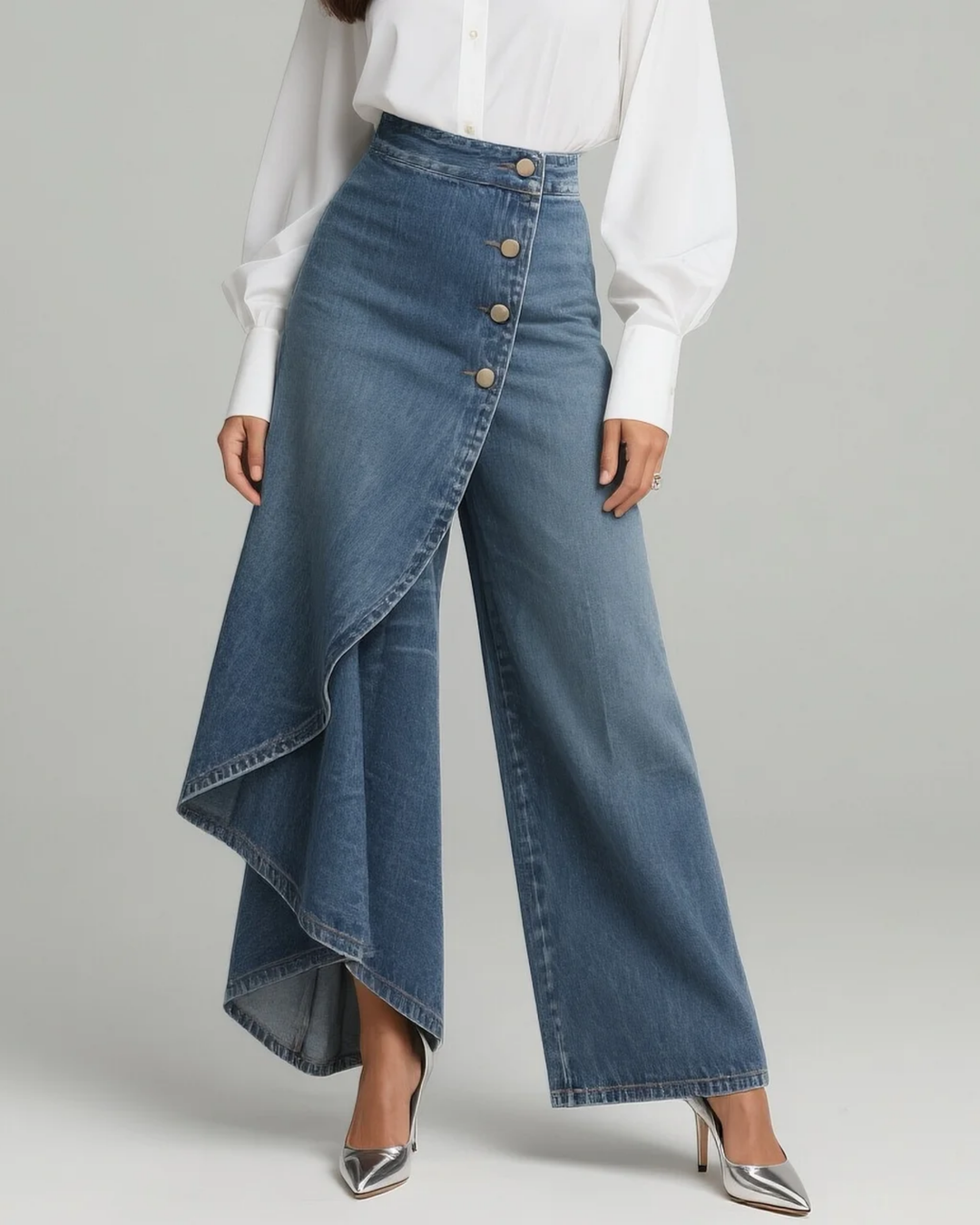Audrey | Enveloping Denim Pants