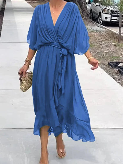 Mia | Robe Enveloppe Chic pour femme | Midi