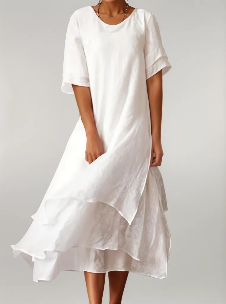 ELOISE | Robe Maxi en Coton Élégante