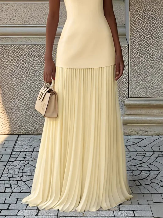 Micaela | Robe longue plissée de design