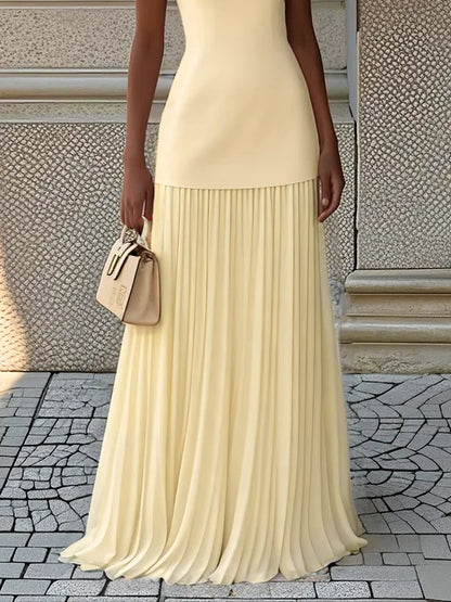 Micaela | Robe longue plissée de design