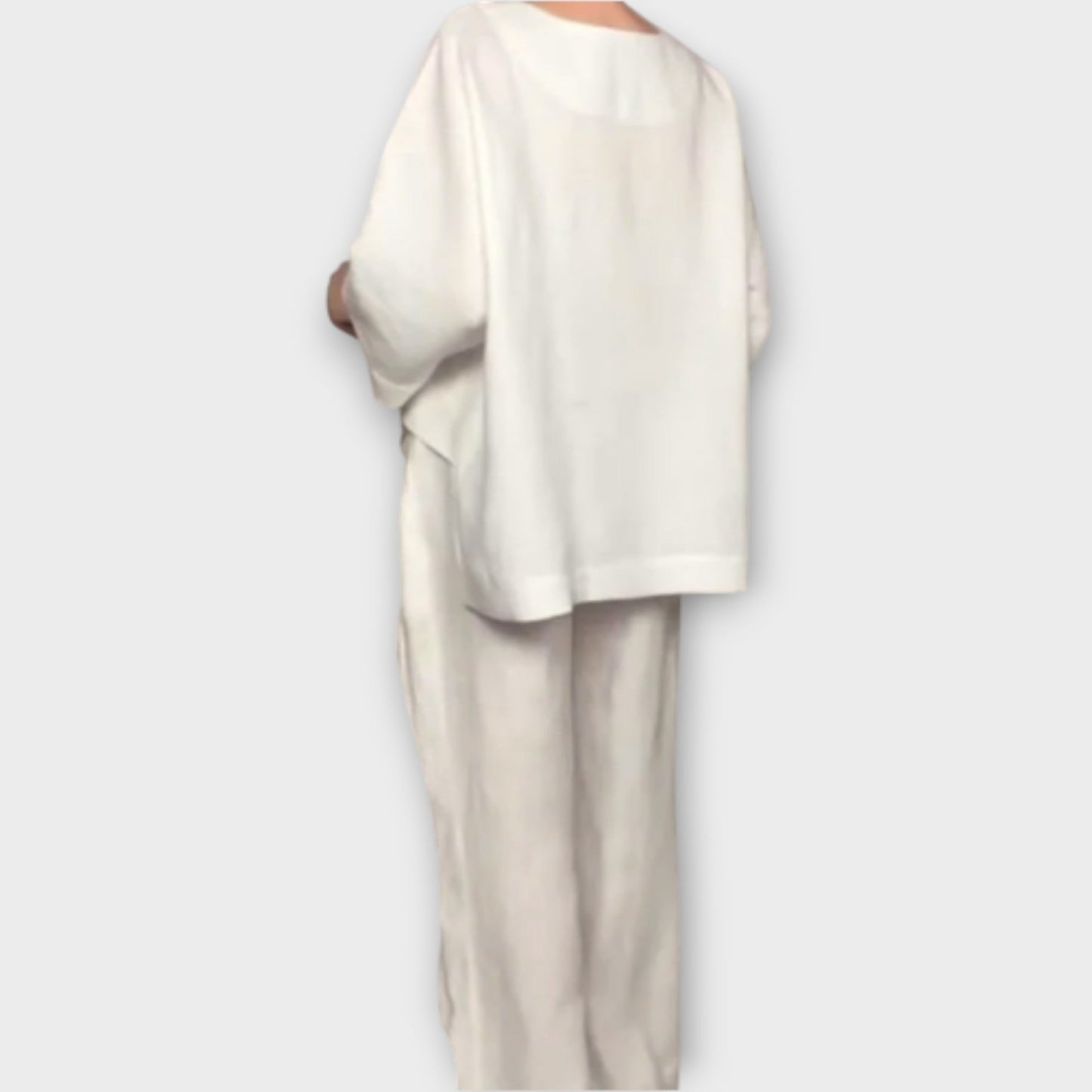 Ensemble de Lounge de Deux Pièces avec Pantalon Large et Coupe Détendue