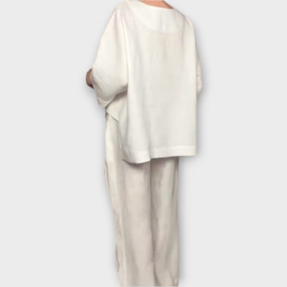Ensemble de Lounge de Deux Pièces avec Pantalon Large et Coupe Détendue
