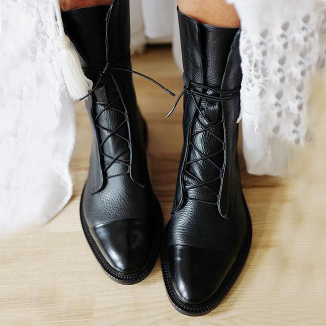 Isabella™ - Bottes Élégantes à Talons en PU