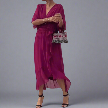 Dorselinde | Robe Maxi Élégante avec Décolleté Féminin