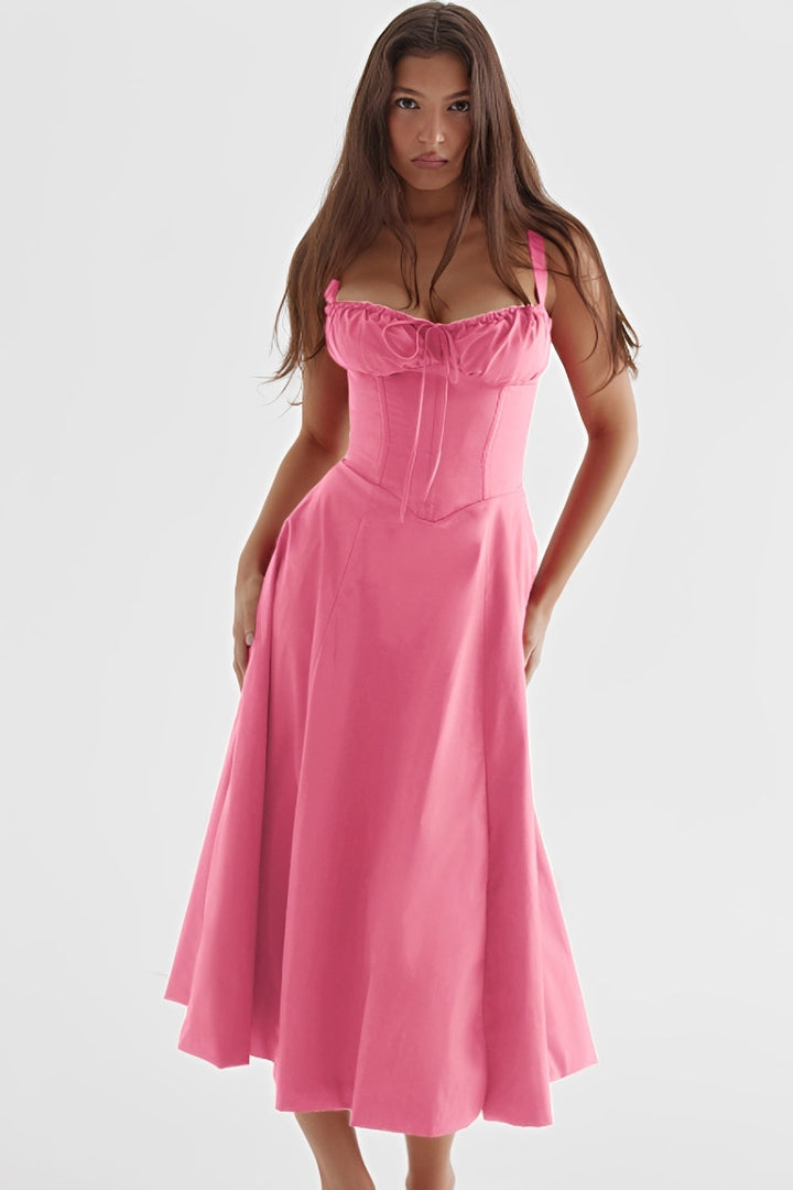Bonnie - Robe décontractée sans dos pour femmes