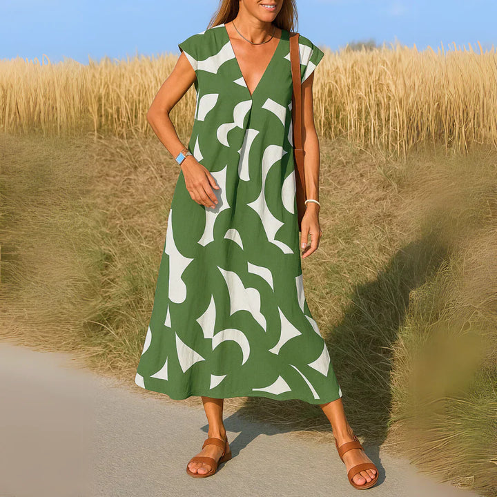 Tatiana™ | Robe Maxi avec Détails Brodés.