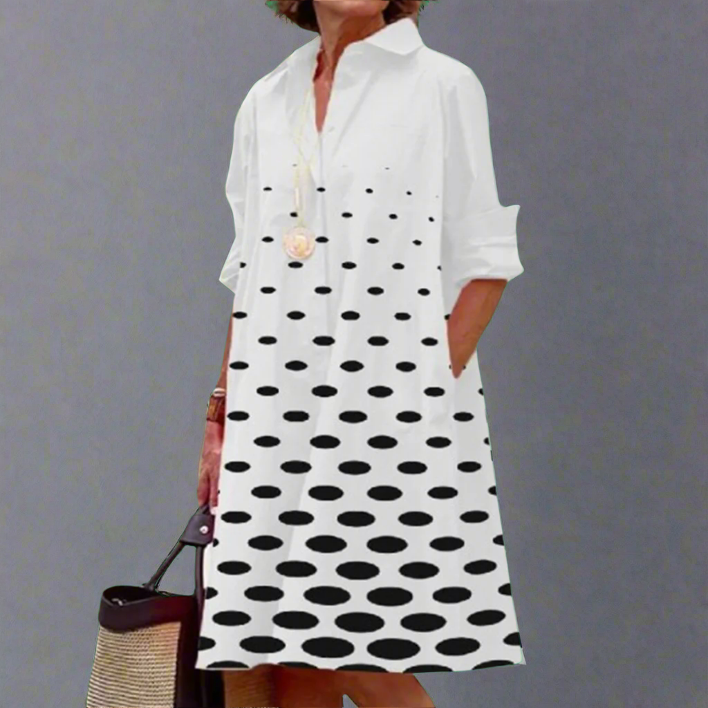 Rhea - Robe Chemise Classique Rétro