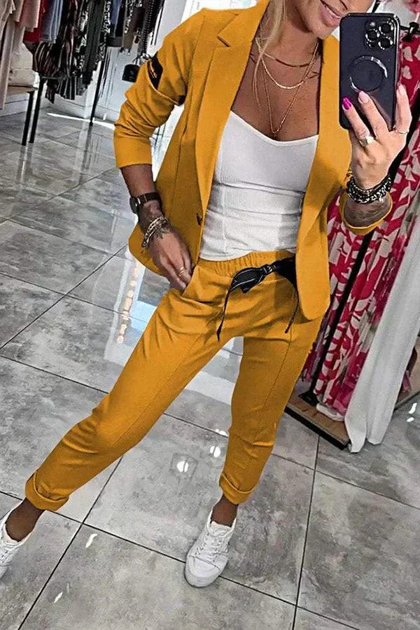 Ariane | Ensemble Blazer et Pantalon Élégant