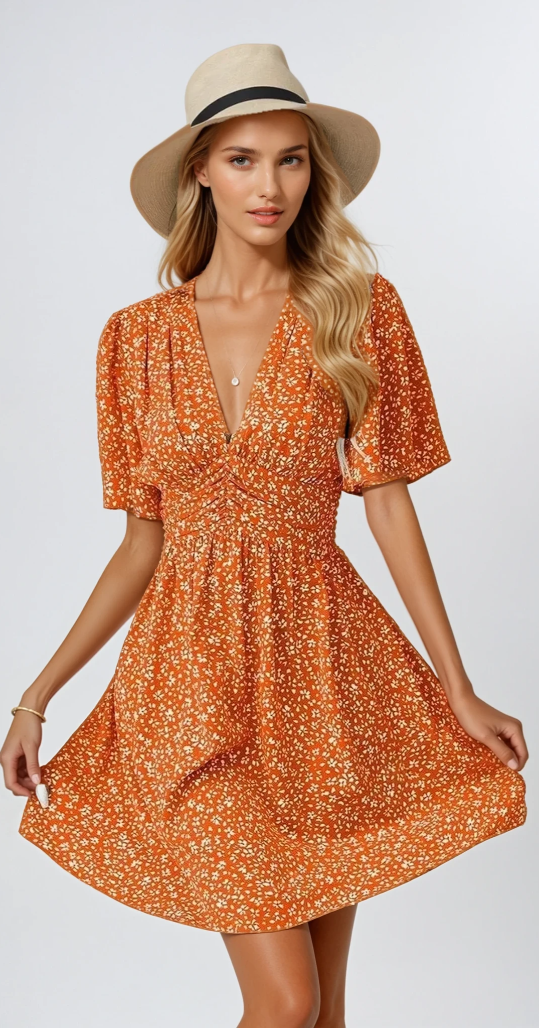 Camille | Robe d'été fleurie pour femme | Mini