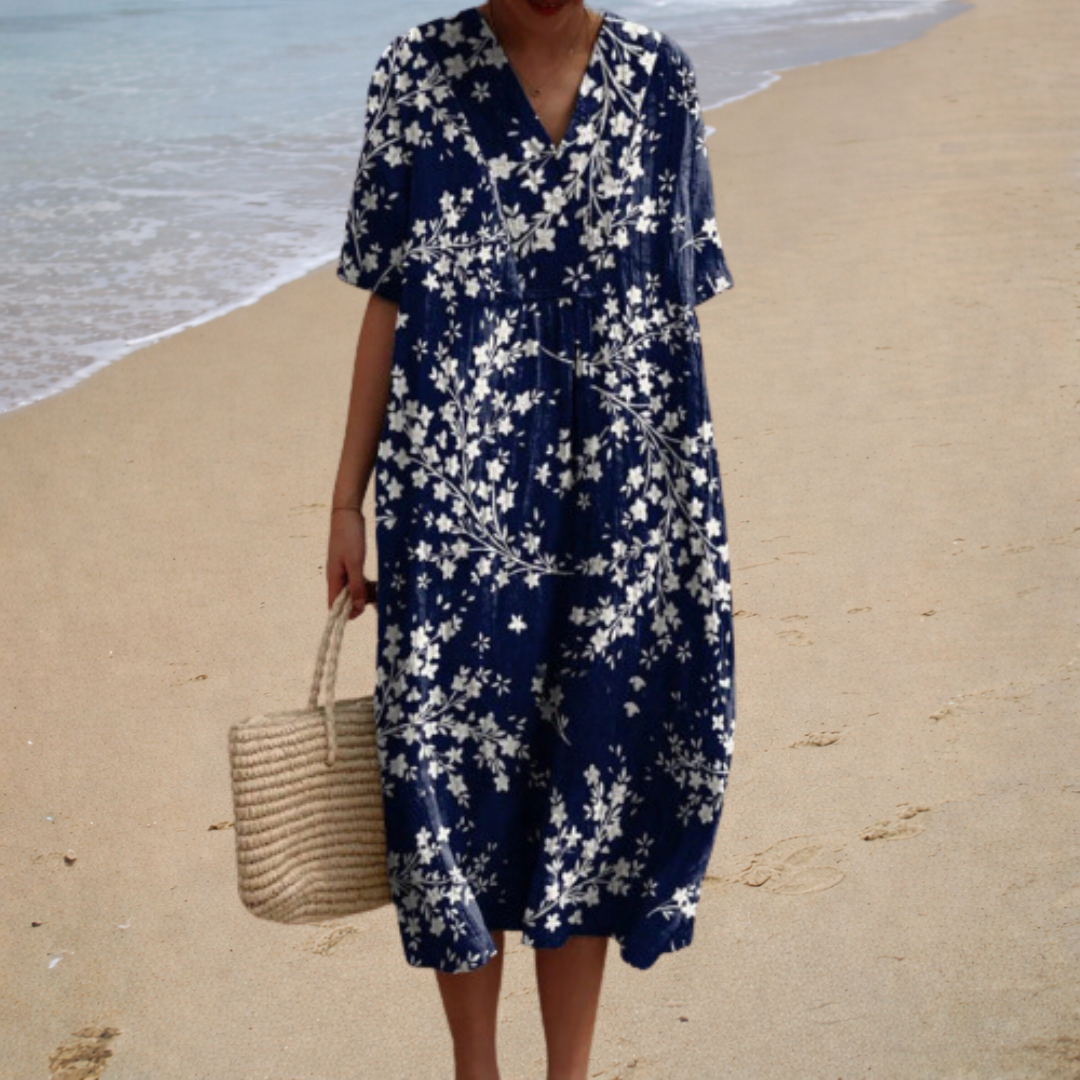 Adèle | Robe Longue Fleurie Douce