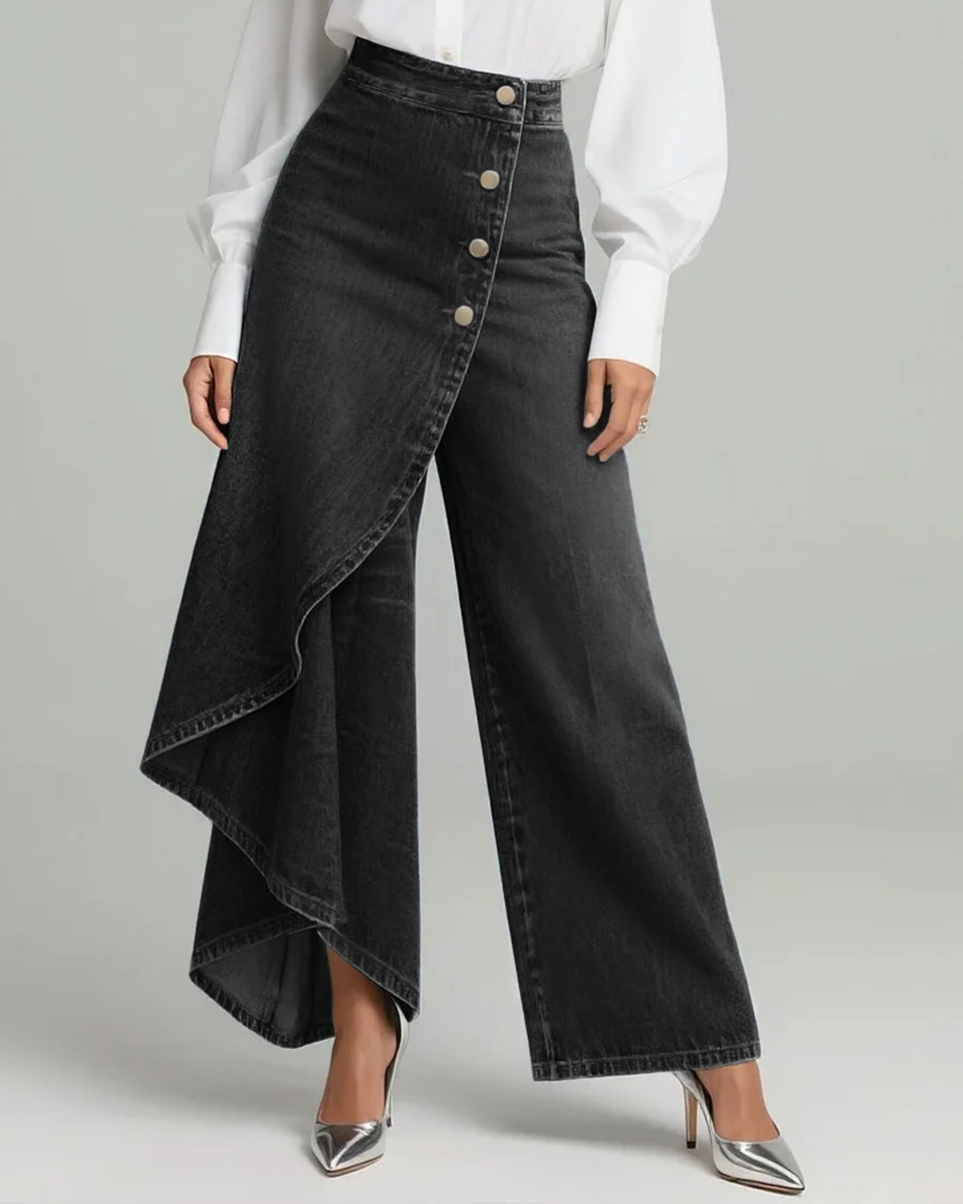 Audrey | Enveloping Denim Pants