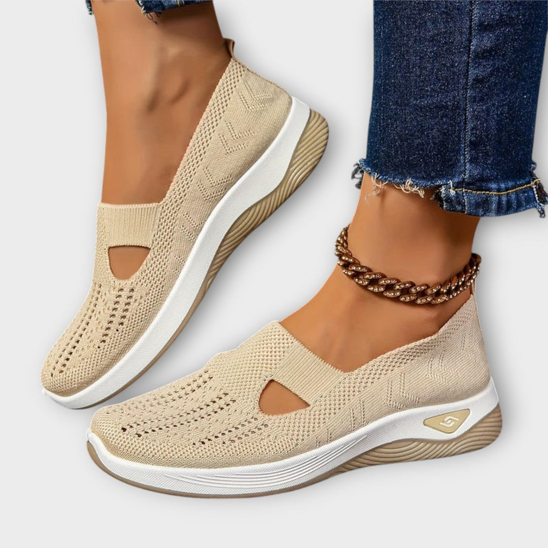 Baskets slip-on en maille confort