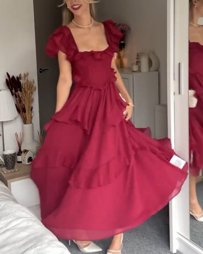 Quinlan - Robe Élégante Taille Haute avec Dentelle