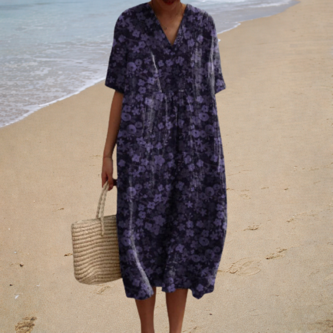 Adèle | Robe Longue Fleurie Douce