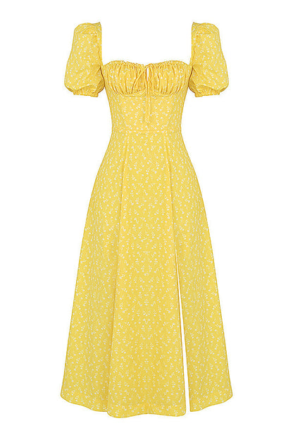 Aviana - Robe à Manches Bouffantes Bloom