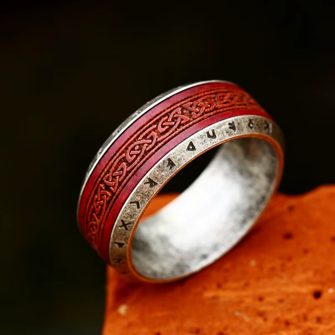 Bague Héritage Rouge Celtique