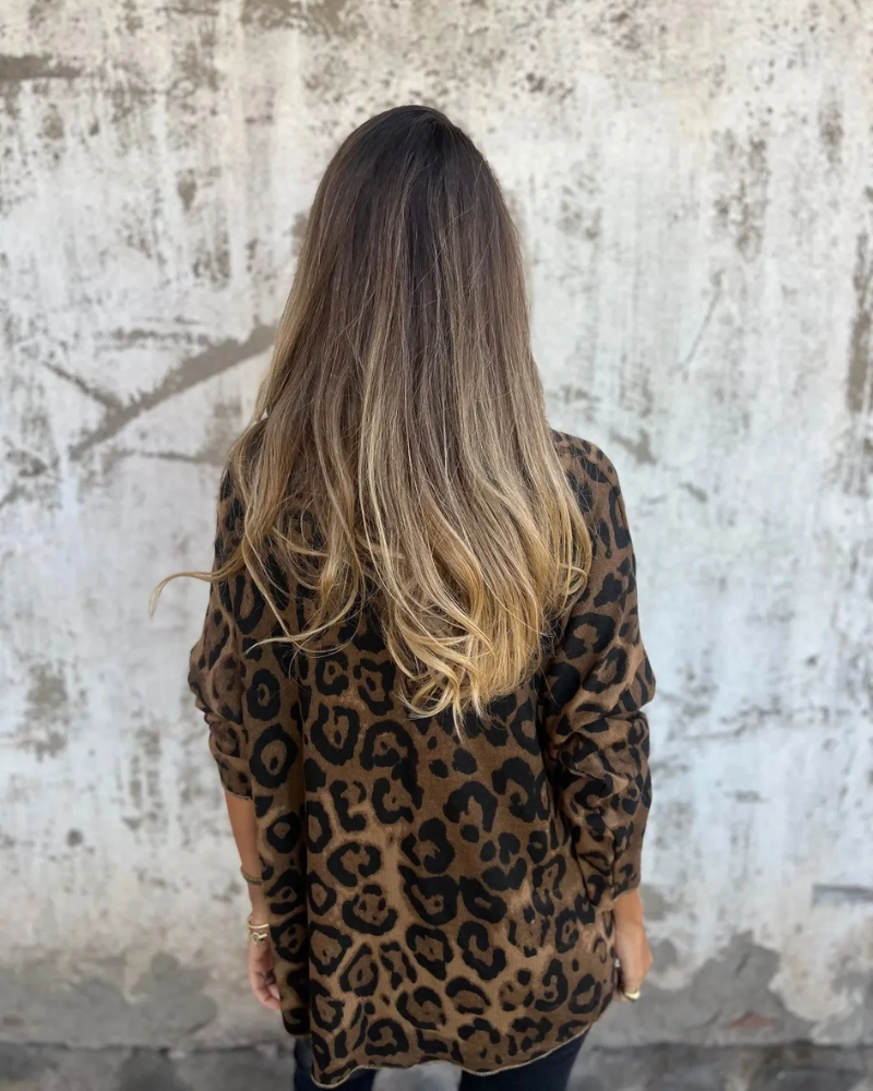 SERANA - BLOUSE IMPRIMÉE LÉOPARD