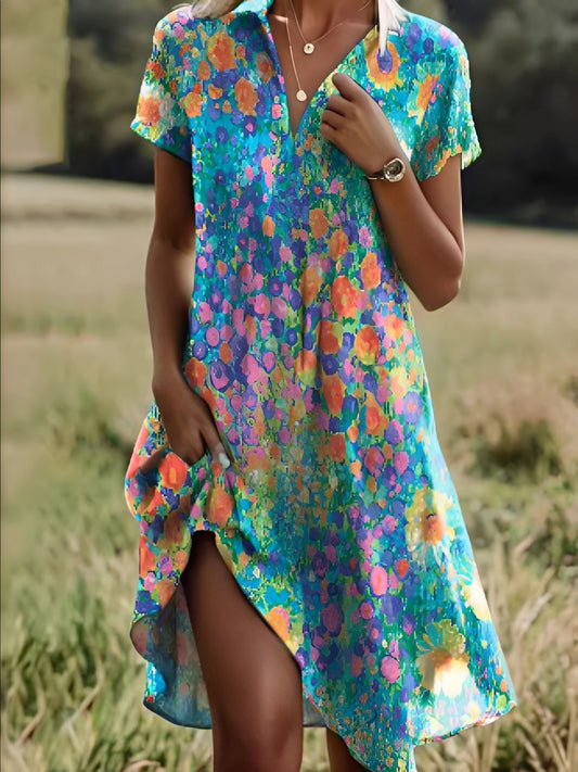 Gloria - Robe Éthique Élégante avec Manches pour Femmes