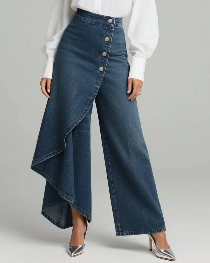 Audrey | Enveloping Denim Pants