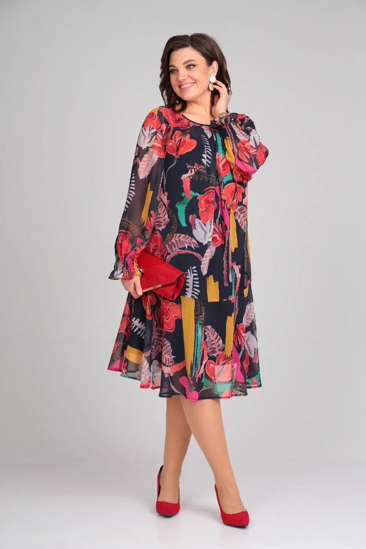 Manuelle™ | Robe florale fluide élégante féminine