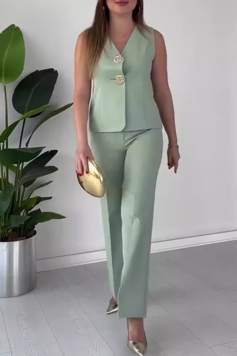 ARIANWEN – ENSEMBLE DE DEUX PIÈCES EN PATCHWORK DE COULEUR UNIE ÉLÉGANT
