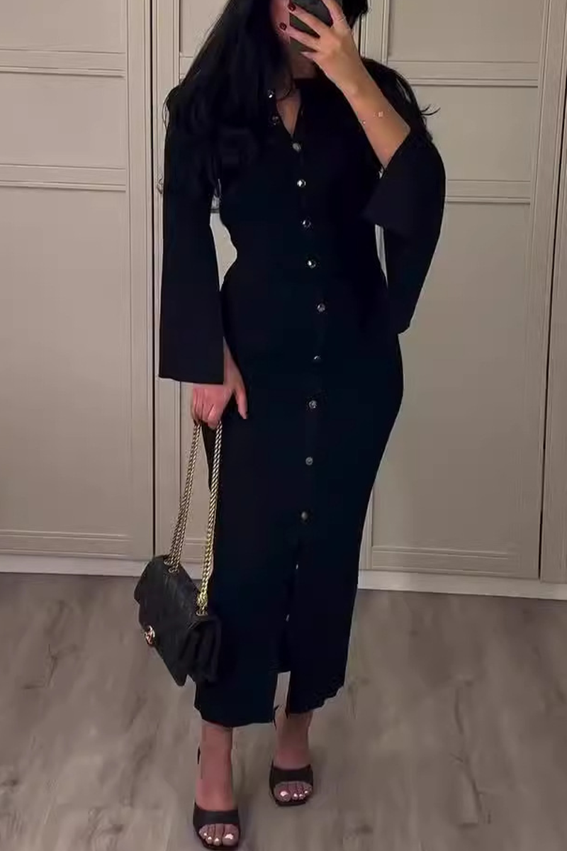 SEREN – ENSEMBLE DEUX PIÈCES ÉLÉGANT AVEC BOUCLE À COL ROND LONG SLEEVE