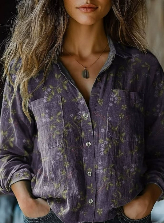 Mathilde | Chemisier vintage à imprimé floral