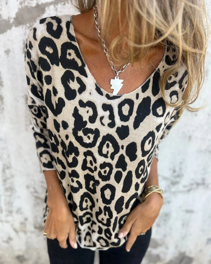 SERANA - BLOUSE IMPRIMÉE LÉOPARD