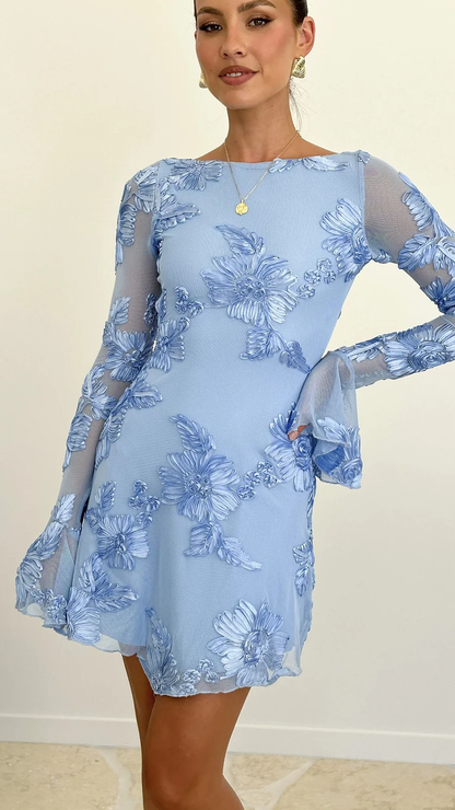 Robe Mini Imprimée Sans Dos