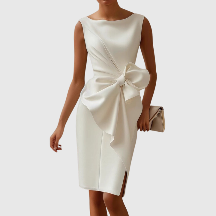Ainsley | Robe Midi Sans Manches Élégante