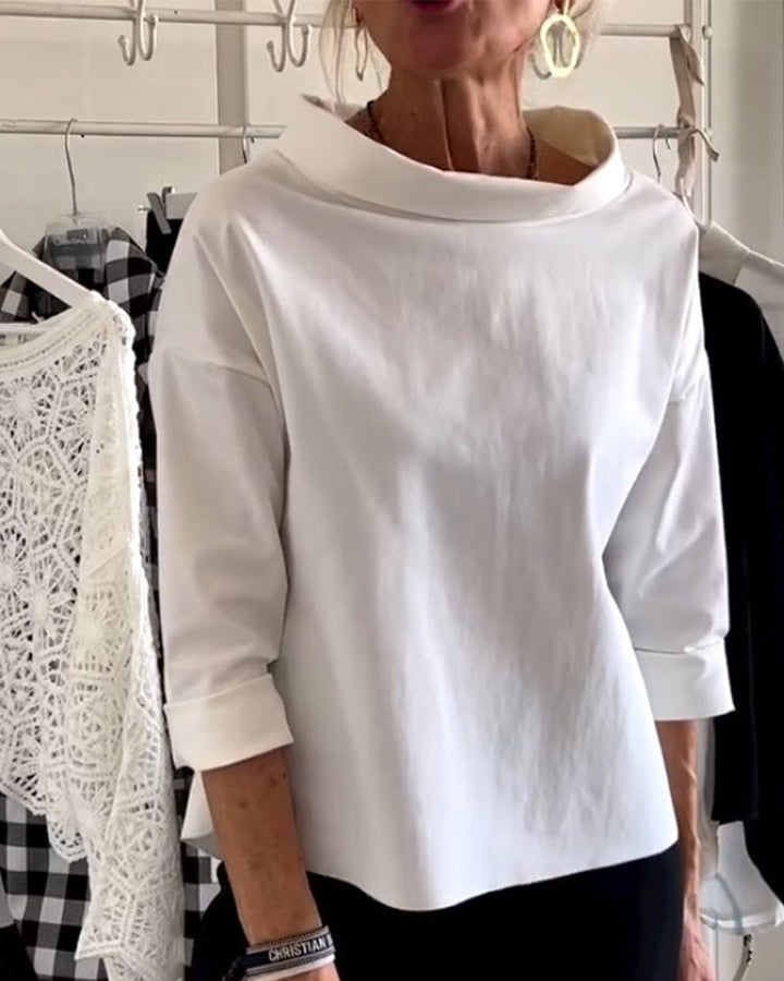 WIEBKE I BLOUSE CONFORTABLE À MANCHES 3/4