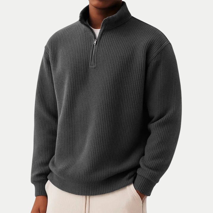 Dean™ | Pull zippé avec confort quotidien et style intemporel