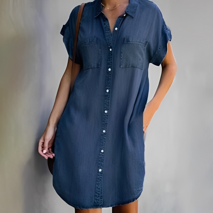 Camillyn - Robe en denim à la mode pour femmes