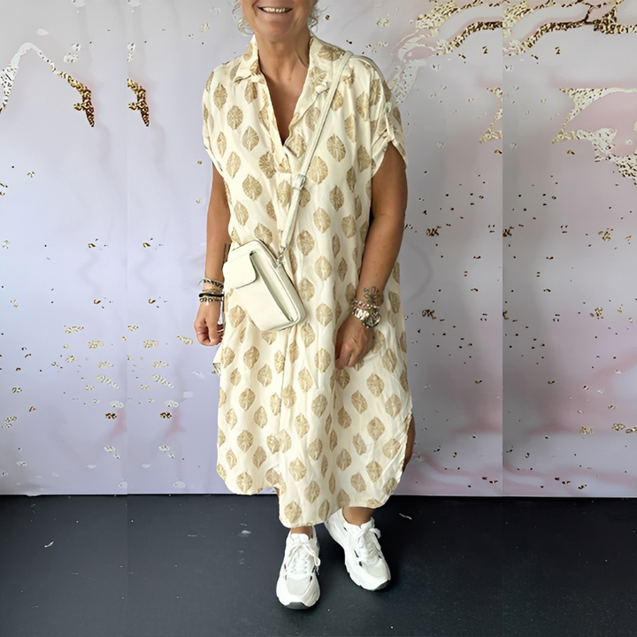Xandra - Robe élégante ample en sapin pour femmes