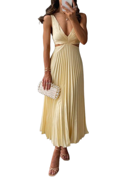 Laia | Robe Longue Plissée