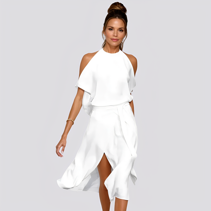 Deborah - Robe longue élégante à épaules dénudées pour femmes