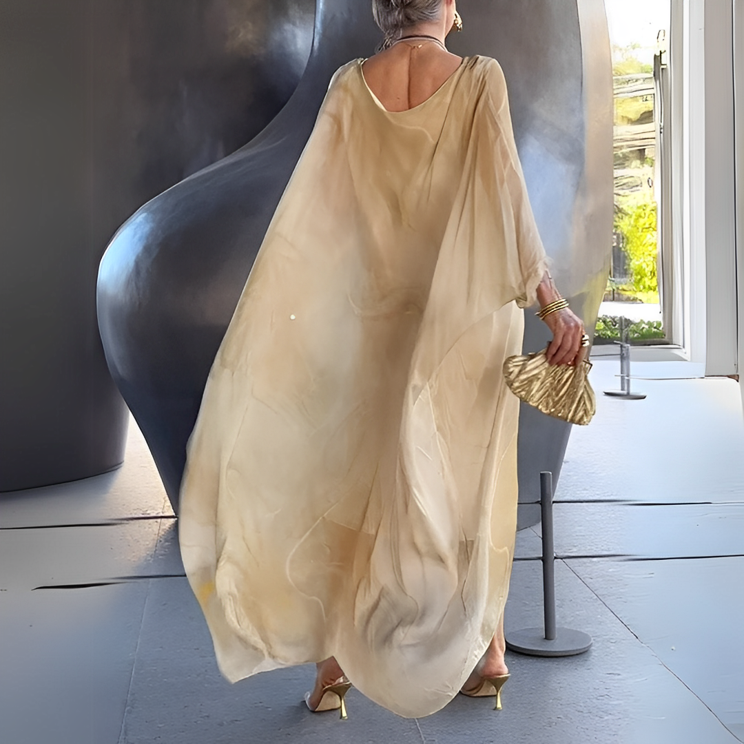 Emory - Robe Moderne en Chiffon de Soie pour Femme