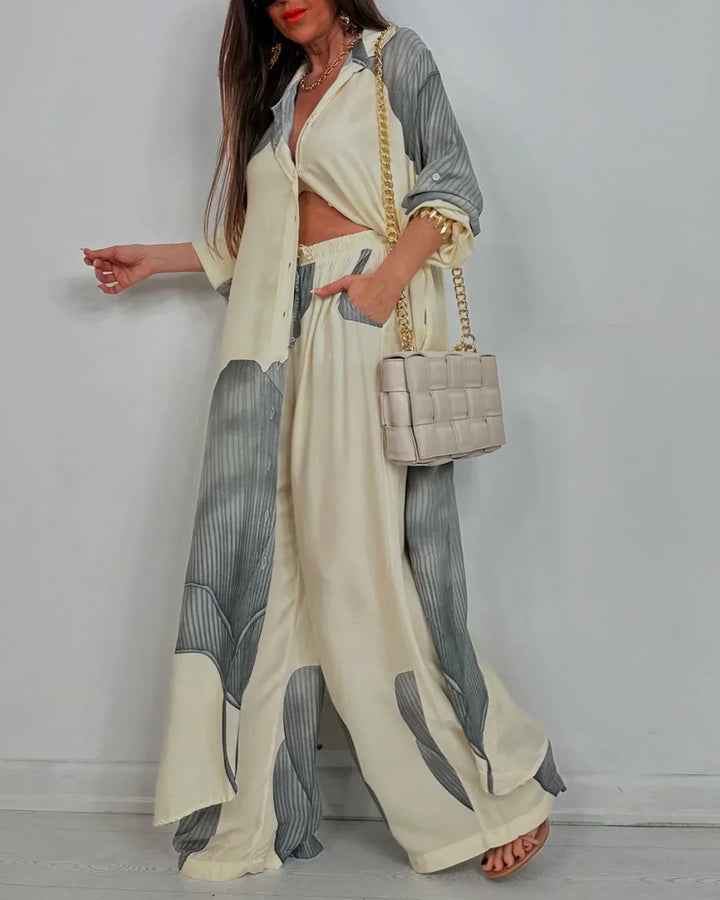 AMARA – ENSEMBLE DE DEUX PIÈCES EN TISSU ÉLÉGANT