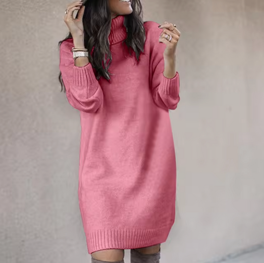 Robe-pull Col roulé pour femme | Mini