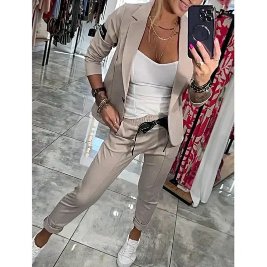 Ariane | Ensemble Blazer et Pantalon Élégant