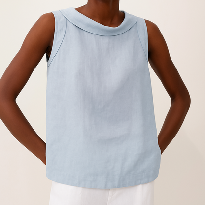 BLOUSE EN LIN SANS MANCHES DAJA