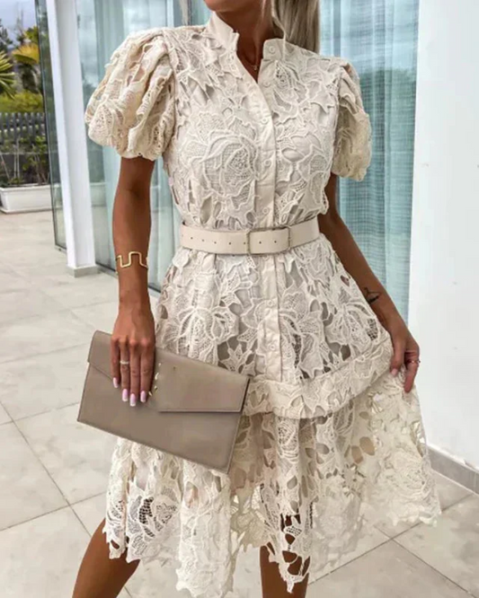 Adelina - Robe en Dentelle Rétro