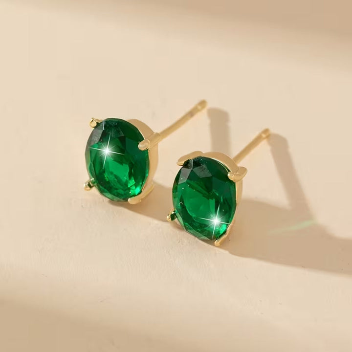 Boucles d'oreilles ovales Gleam