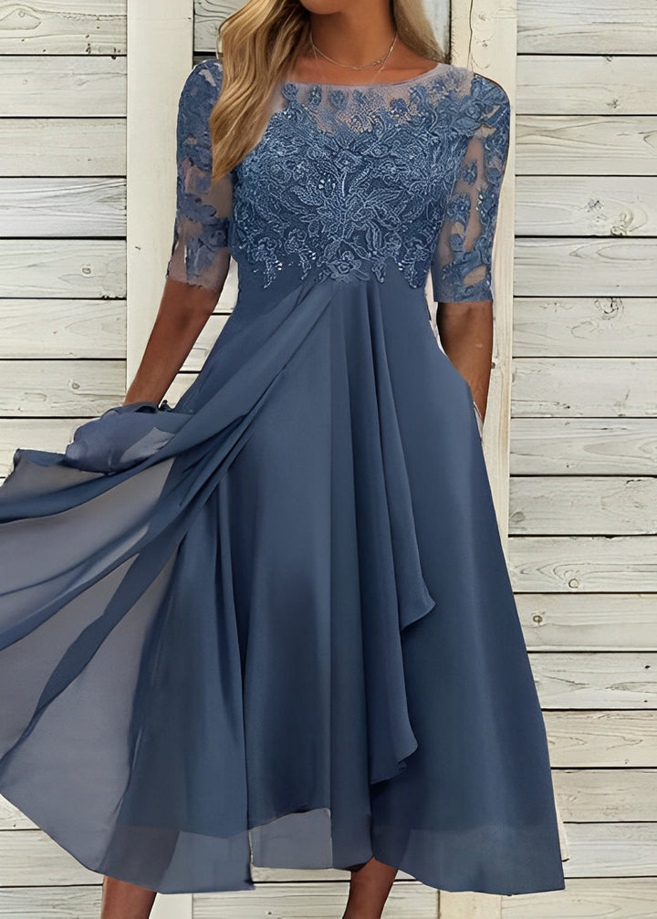 Colleen - Élégant, robe en dentelle coupée pour femmes